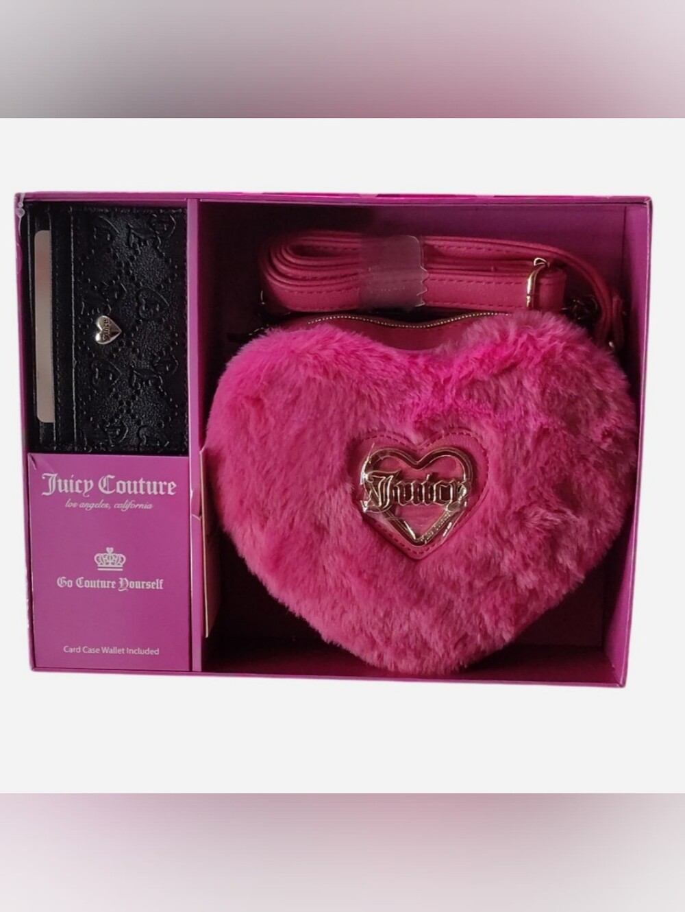 Juicy Couture Free Love Heart Crossbody & Card Case